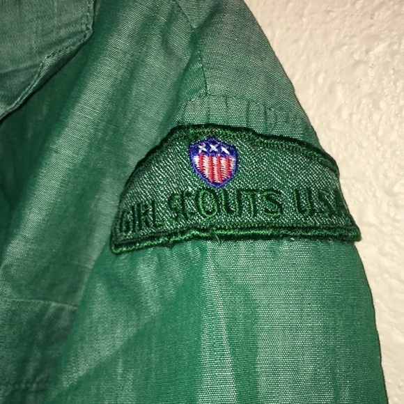 Girl Scouts USA New York vintage official uniform dress aprox size 8-10 - Picture 3 of 5